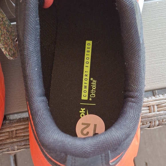 Reebok Black and Orange Running Sneakers - Picture 4 of 6